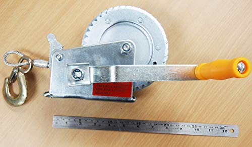 KCHEX 1200LB H.D. Hand Winch Gear Steel Cable ATV Towing Trailer Boat - Image 2