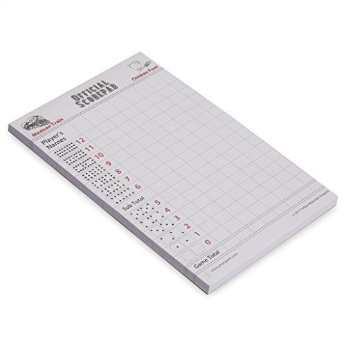 60 Sheet Scorepad for Mexican Train / Chicken Foot Dominoes
