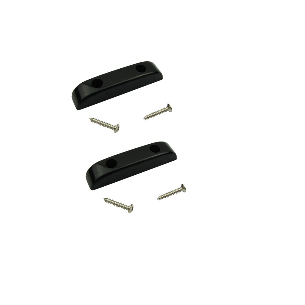 Musiclily Bass Thumb Rest Finger Rest with Mounting Screw for Precision Bass and Jazz Bass, Black (2 Pcs)