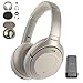 Sony WH-1000XM3 Wireless Noise Canceling Over Ear Headphone with Voice Assistant, Silver (WH-1000XM3/S, USA Warranty) with 20,000mAh High Capacity Portable Power Bank Bundle