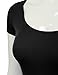 DRESSIS Women's Round Neck Short Sleeve Bodycon Slim Mini Dress S-2XL (14 Colors)
