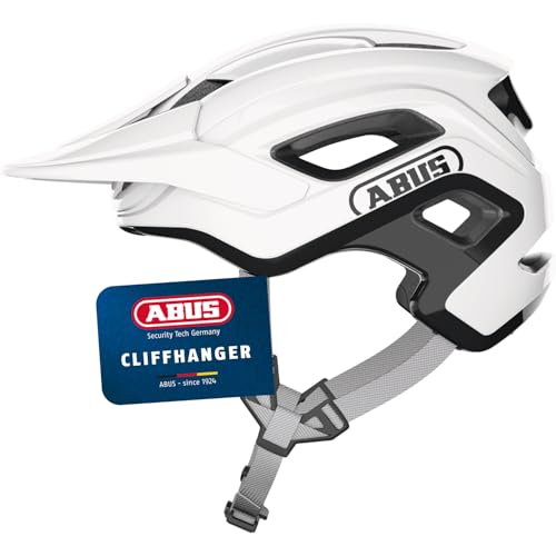 ABUS Cliffhanger MTB-Fahrradhelm, Alpine White, L