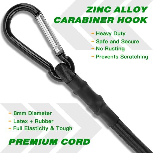 RIO Direct Bungee Cords with Carabiner Hooks 36