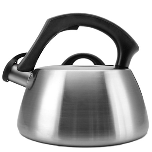 Click Here to See More Images NUBAOGY 304 Stainless Steel Kettle Gas Gas Induction Cooker Universal Whistle Household Kettle 3L