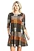 HerShe Women's Loose Fit 3/4 Sleeve Tunic Top Dress