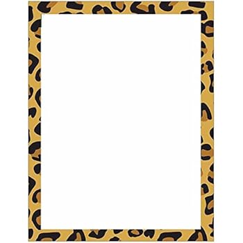 Amazon.com: Modern Leopard Animal Print Stationery Letter Paper: Health ...