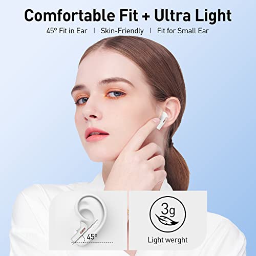 Wireless Earbuds, Bluetooth 5.3 Headphones 40Hrs Playback Clear Call, Bluetooth Earbuds IP7 Waterproof Earphones with LED Power Display, Ultra Light Wireless Earphones Built-in Mic Stereo for Workout