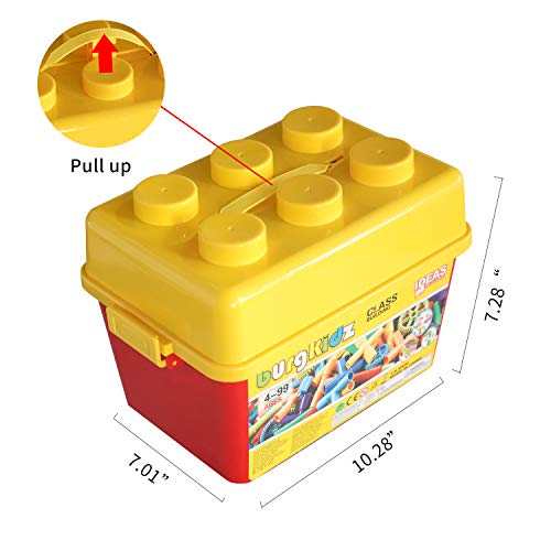 burgkidz 176 Piece Pipe Tube Building Toy Building Blocks, Pipeworks Construction Interlocking Creative Connecting Kit, Great STEM Toy for Both Boys Girls Ages 3+