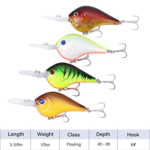 image for RUNCL Anchor Box - Deep Diving Crankbaits DDC112, Wobbler Fishing Lure