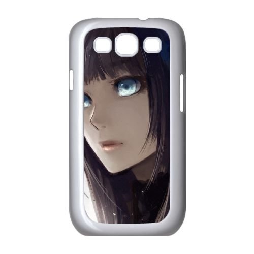 Anime Girl With Black Hair And Blue Eyes Samsung Galaxy S3 9300