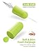Mpow Soft Earplugs 60 Pairs for Small-Sized Ears, SNR 34dB Foam Ear Plugs, Noise Reduction Hearing Protection for Sleeping, Working, Shooting, Constructing, Snoring, with an Aluminum Carry Case-Green