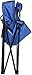 Amazon Basics Folding Padded Outdoor Camping Chair with Carrying Bag - 34 x 20 x 36 inches, Blue