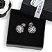 Fashion jewelry designer rhinestone imitation pearl flower dangle earrings for women