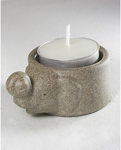 Infinity Elephant Candle Holder Sand Stone Handmade Craft Aromatherapy Home Decoration Tea light Candle Modern Contemporary CS002