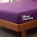 SONORO KATE Sheets Super Soft Microfiber 1800 Thread Count 18 Inch Deep Pocket 4 Piece Queen Size Purple