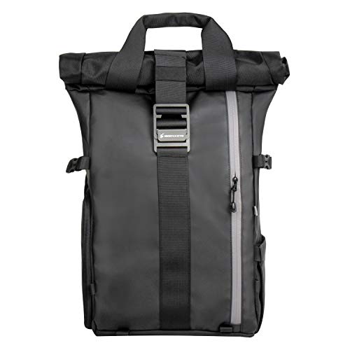 Camera Backpack Rolltop with Laptop Compartment Quick Side Access for