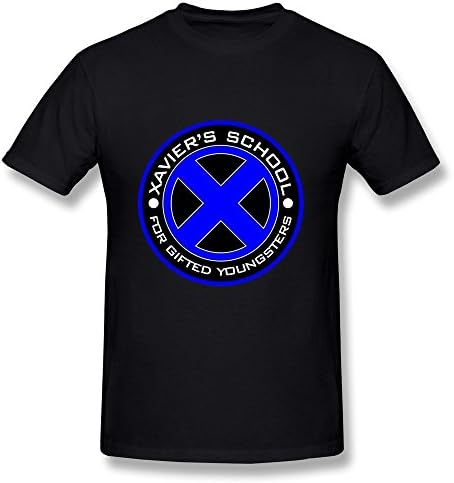 JRZJ Men's X Men Xaviers School For Gifted Youngsters Logo T Shirts L Black