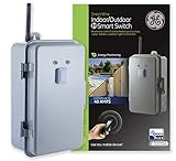 GE Z-Wave Plus 40-Amp Indoor/Outdoor Metal Box Smart Switch, Direct Wire, 120-277VAC, for Pools, Pumps, Patio Lights, AC Units, Electric Water Heaters, 14285