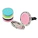 YOYONY Car Air Freshener Aromatherapy Essential Oil Diffuser Vent Clip Fragrance Air Purifier Stainless Steel Magnetic Locket 6 Muticolored Felt Refill Pads (Heart Radiate)