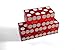 Set of 5 Craps Casino Dice with Carrying Bag (RED) - 19MM. Grade AAA. Precision Machined Dice. Individually Serialized. (Professional).