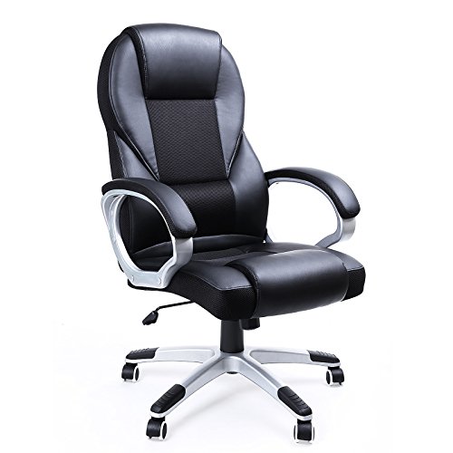 SONGMICS-Sedia-da-UfficioStabile-Resistente-Durevole-Altezza-Regolabile-Ergonomica-Nero-OBG22B