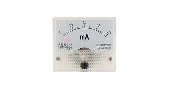 Amazon.com: eDealMax Panel 85C1-A 0-2mA analógico DC Corriente medidor del amperímetro Nueva: Automotive