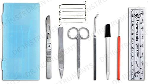 DR Instruments 61936PCT Precision Dissection Kit, Hard Plastic Case, Assorted Color (Renewed)