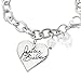 Justin Bieber Signature Heart Charm Bracelet