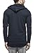 Tinted Men's Cotton Blend Hooded Cardigan Navy