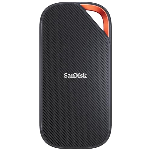 SANDISK Extreme PRO SSD USB4, 2TB (Esterno Portatile, fino a 3800 MB/s in lettura e fino a 3700 MB/s in scrittura, 40 Gbps)