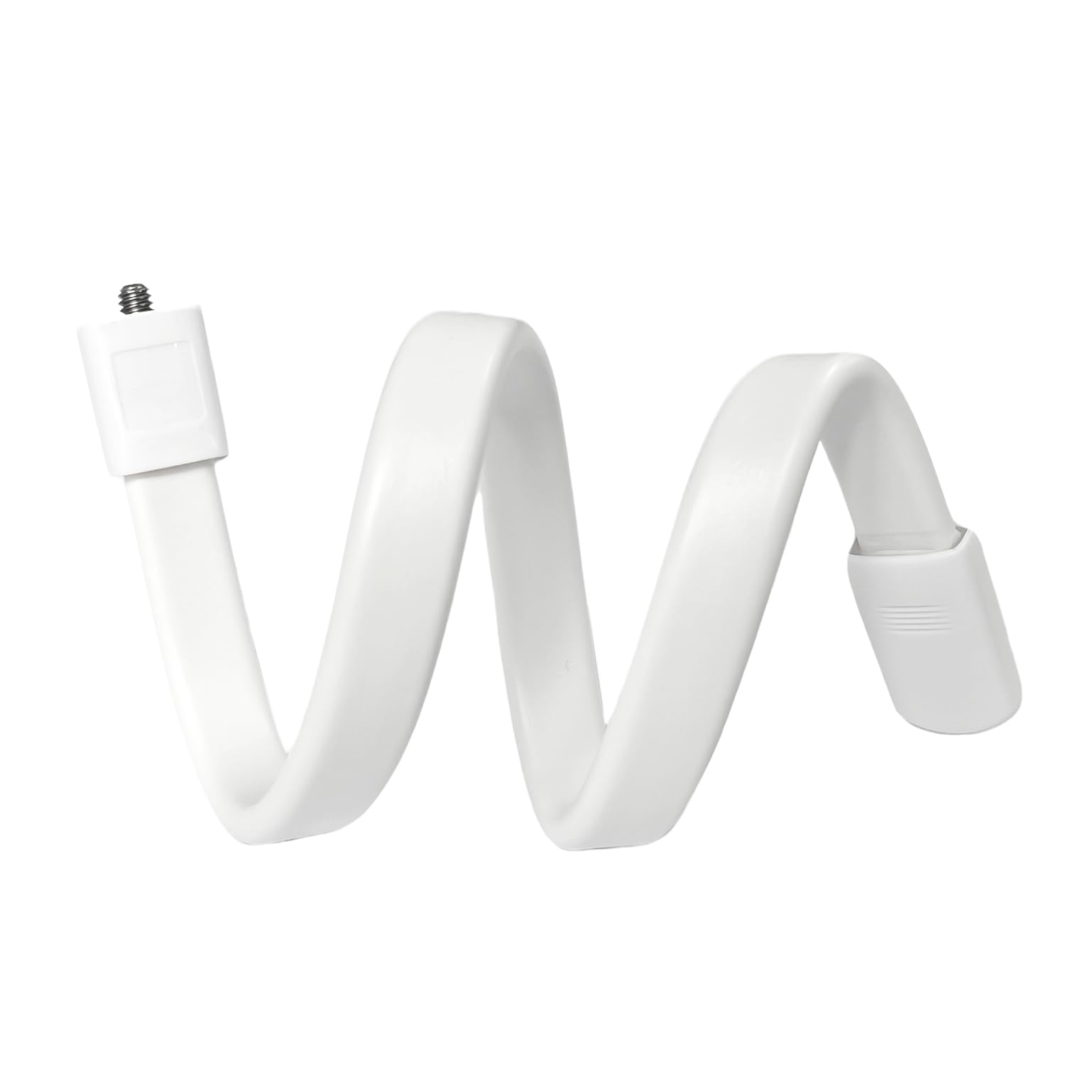 GVSAVY 1pcs Baby Monitor Stand, 1/4 Screw Camera Stand, Pan Tilt Fixing Bracket, Camera Bracket, Flexible and Adjustable, No Drilling, For Crib, Table (White)