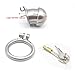YiFeng Stainless Steel Male Chastity Cage Device Belt Restraint Men Bondage Fetish ZCS135 (45mm Ring)