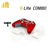 FrSky Taranis X-Lite Combo with T-Style Antenna and Brace Lite & Long+Short Gimbal Stick Ends (Red)