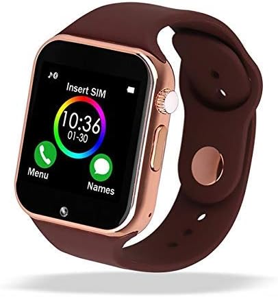 Smart Watch - 321OU Fitness Tracker Bluetooth Smart Watch Smartwatch Phone Fitness Tracker SIM SD Card Slot Camera Pedometer iPhone iOS Samsung LG Android Men Women Kids (Gold)