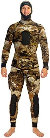 MAKO Spearguns Spearfishing Wetsuit 3D Yamamoto Reef Camo 5mm 2 Piece