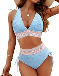 Blooming Jelly Womens High Waisted Bikini Sets