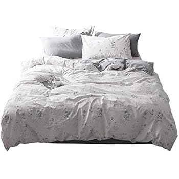 Amazon.com: VM VOUGEMARKET Leaves Duvet Cover Queen,100%