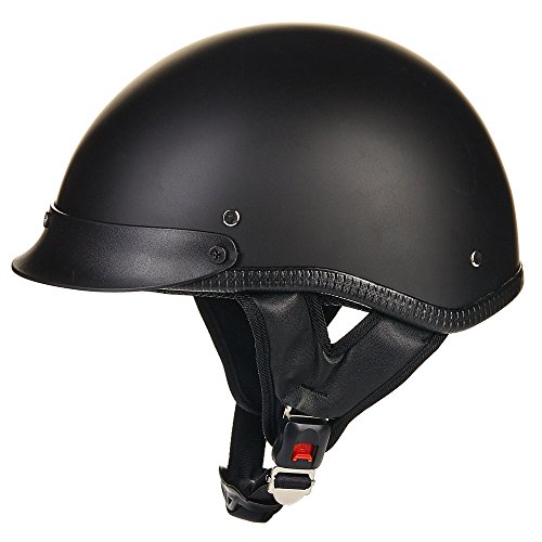 ILM Open Face Motorcycle Helmet Quick Release Skid Lid Skull Cap Half