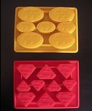 Batman and Superman Birthday Cake Pan silicone Candy chocolate Mold Tray Set