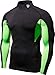 TSLA TM-T12-KNBZ_Medium Men's Turtle Mock Long-Sleeved T-Shirt Cool Dry Compression Baselayer T12