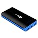 EC Technology 22400mAh Power Bank Ultra High Capacity External Battery 3 USB Port External Battery Pack With LED Flashlight Portable Charger for iPhone, iPad, Samsung, Nexus, HTC and More-Black&Blue