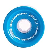 Rollcub Longboard Wheels 70mm 80A with Skate Tool, for Longboard, Penny Board, Electric Skateboards (Set of 4), Blue