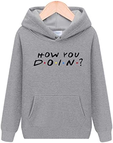 Women Men Friends TV Show Hoodie Pullover Unisex Fleece Sweatshirt with Kangaroo Pocket