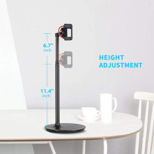 image for Tablet Ipad Stand Holder, SAIJI Adjustable Phone Stand, 360 Degree Rot