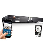 TIGERSECU Super HD 1080P 16-Channel Hybrid 5-in-1 DVR NVR Security Video Recorder with 2TB Hard Drive