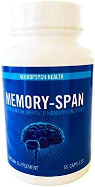 Memory-Span Brain Nootropics Supplement with DMAE, GABA, Vitamin B6 (60 Capsules) Promotes Mental Focus, Clarity, Memory Retention | Energy &amp; Metabolism Booster