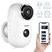 RUNACC 100% Wireless Security Camera Rechargeable Battery with 6000mAh HD Video Monitor IP65 Waterpoof Perfect for Home Security/Outdoor