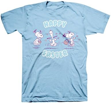 Peanuts Snoopy Happy Easter Dance with Basket 3 Image T-Shirt