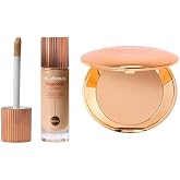 MCoBeauty Flawless Glow Skin Filter &amp; Pressed Powder Set - Medium | Radiant Base Duo, Lit-From-Within Luminosity, Soft-Focus Matte, Squalane, Vitamin E &amp; Rose Flower, Vegan &amp; Cruelty Free