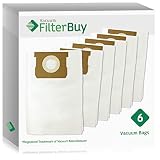 FilterBuy VacMaster Compatible Dust Bags. Designed to fit VacMaster & Shop-Vac Vacuum Cleaners. Pack of 5.